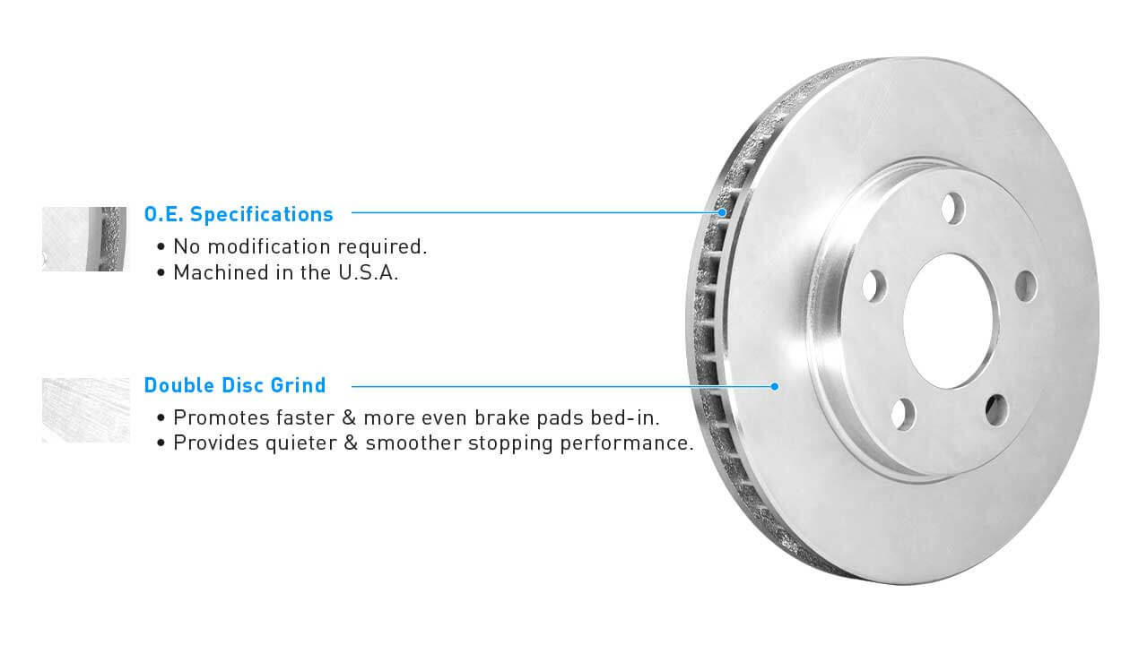 CHEVY SILVERADO/GMC SIERRA 3500 11-19 FRONT & REAR ROTOR AND PAD BRAKE KIT